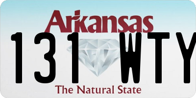 AR license plate 131WTY