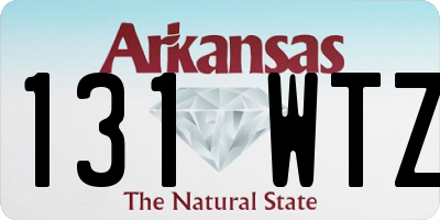 AR license plate 131WTZ