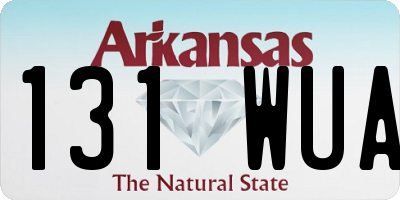 AR license plate 131WUA