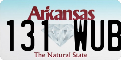AR license plate 131WUB