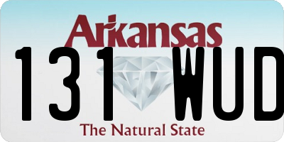 AR license plate 131WUD