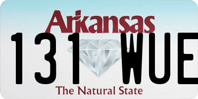 AR license plate 131WUE
