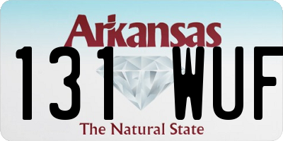 AR license plate 131WUF
