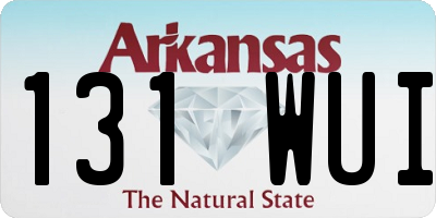 AR license plate 131WUI