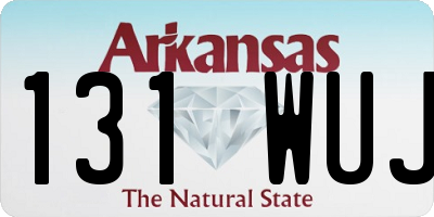 AR license plate 131WUJ