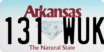 AR license plate 131WUK