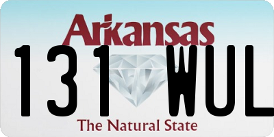 AR license plate 131WUL