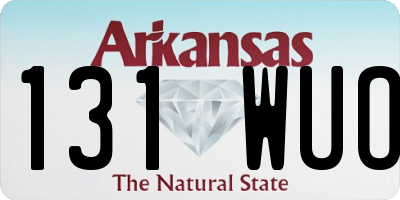 AR license plate 131WUO