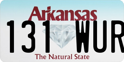 AR license plate 131WUR