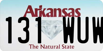 AR license plate 131WUW