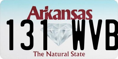 AR license plate 131WVB