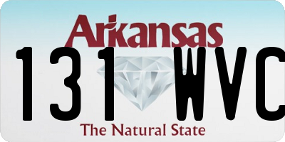 AR license plate 131WVC