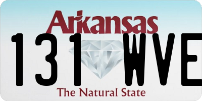 AR license plate 131WVE