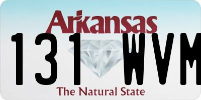 AR license plate 131WVM