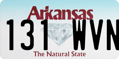 AR license plate 131WVN