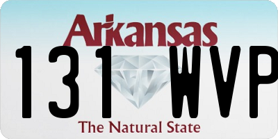 AR license plate 131WVP