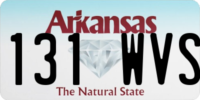 AR license plate 131WVS