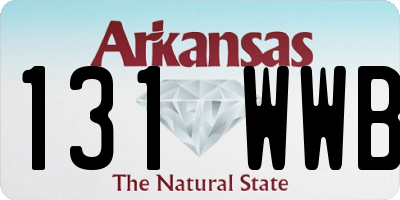 AR license plate 131WWB