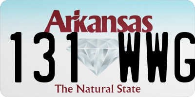 AR license plate 131WWG