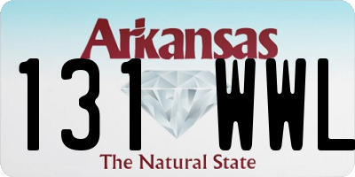 AR license plate 131WWL