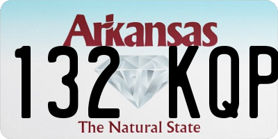 AR license plate 132KQP