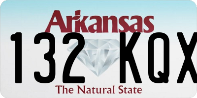 AR license plate 132KQX