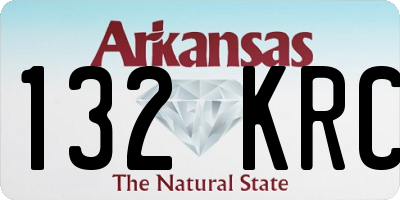 AR license plate 132KRC