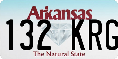 AR license plate 132KRG