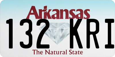 AR license plate 132KRI