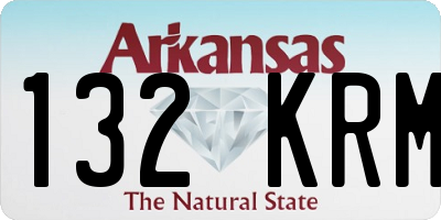 AR license plate 132KRM