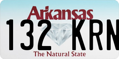 AR license plate 132KRN
