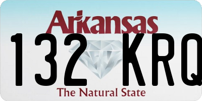 AR license plate 132KRQ