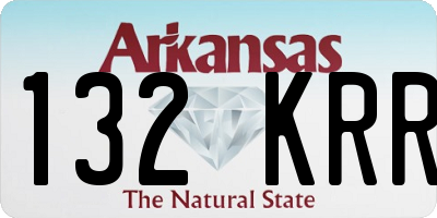 AR license plate 132KRR