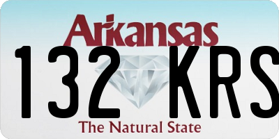 AR license plate 132KRS