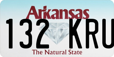 AR license plate 132KRU