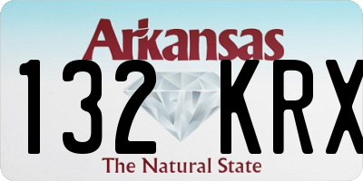 AR license plate 132KRX
