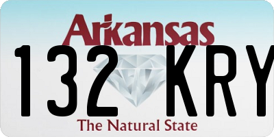 AR license plate 132KRY