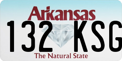 AR license plate 132KSG