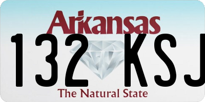 AR license plate 132KSJ
