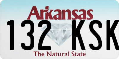 AR license plate 132KSK