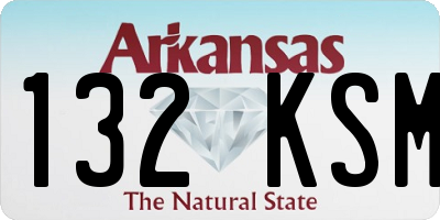 AR license plate 132KSM