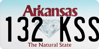 AR license plate 132KSS