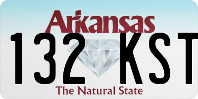 AR license plate 132KST