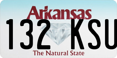 AR license plate 132KSU