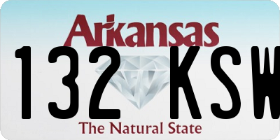 AR license plate 132KSW