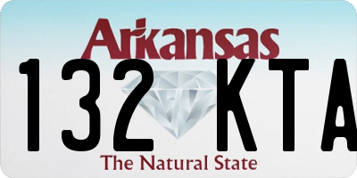 AR license plate 132KTA