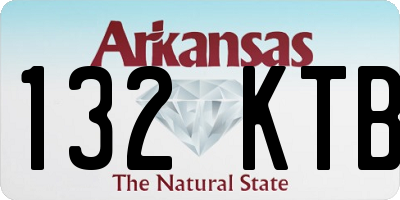 AR license plate 132KTB