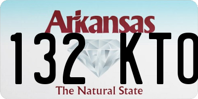 AR license plate 132KTO