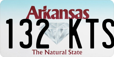 AR license plate 132KTS