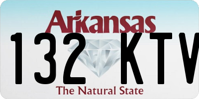 AR license plate 132KTV